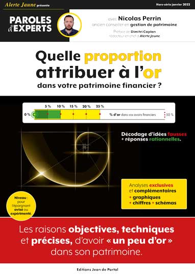  Quelle proportion attribuer à l'or dans votre patrimoine financier ?